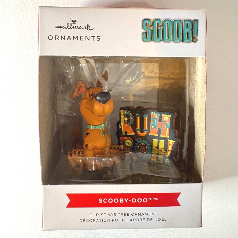Hallmark SCOOB! Scooby-Doo Christmas Tree Ornament Ruh Roh Movie Figure New